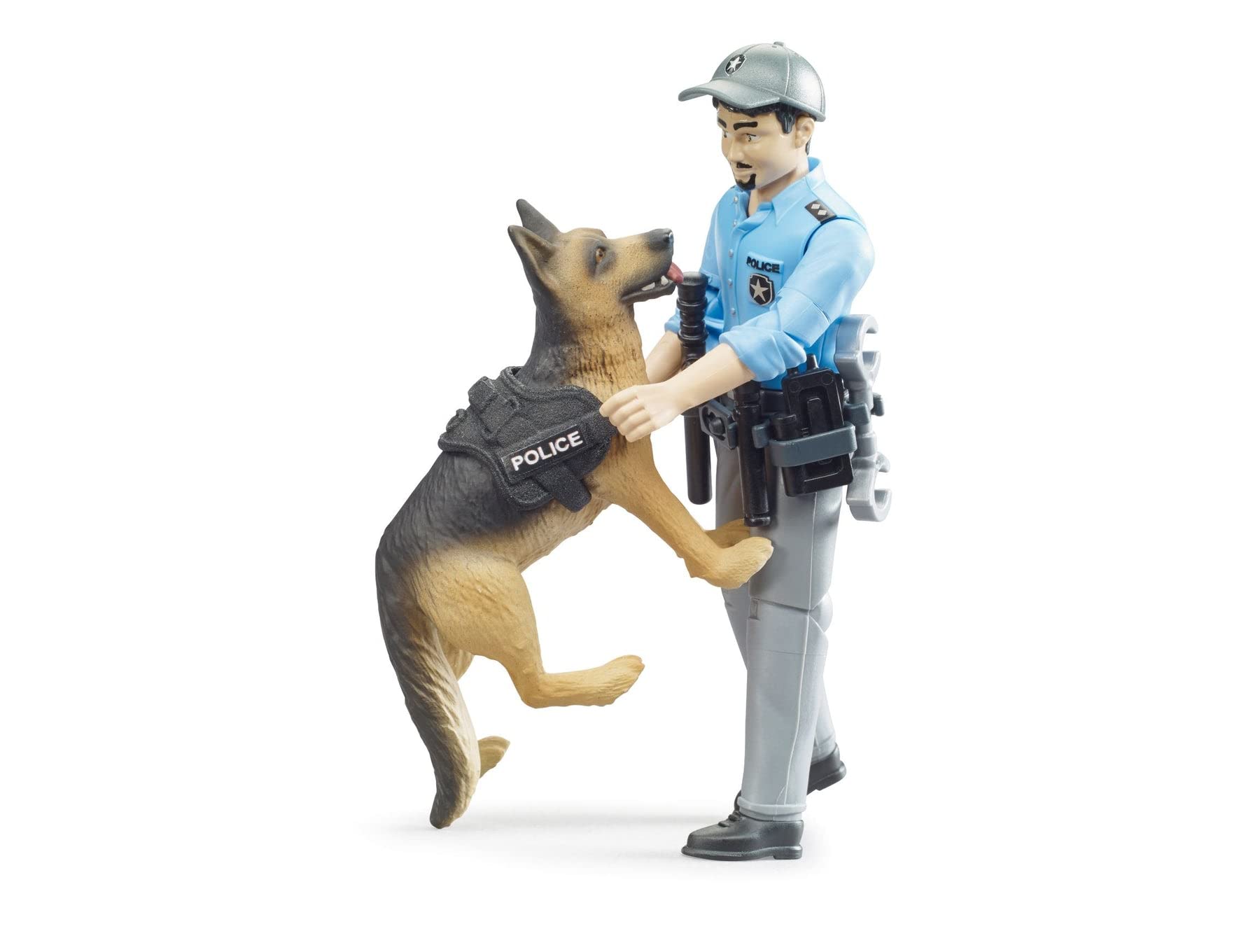 Foto 4 pulgar | Figura de Acción Bruder Bworld Policeman con Perro 10,9 cm - Venta Internacional