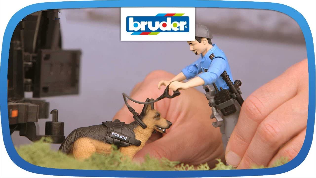 Foto 6 pulgar | Figura de Acción Bruder Bworld Policeman con Perro 10,9 cm - Venta Internacional