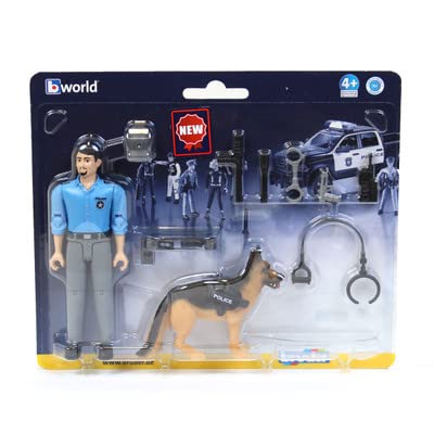 Foto 7 pulgar | Figura de Acción Bruder Bworld Policeman con Perro 10,9 cm - Venta Internacional