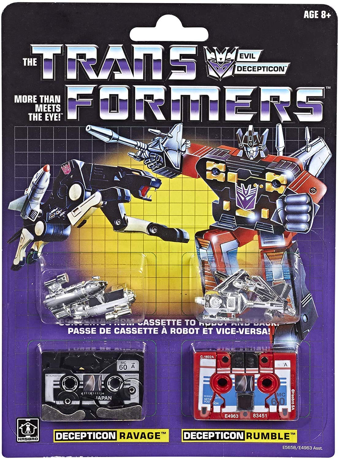 Casete de Figuras Coleccionables Transformers Vintage G1 2 Piezas - Venta Internacional