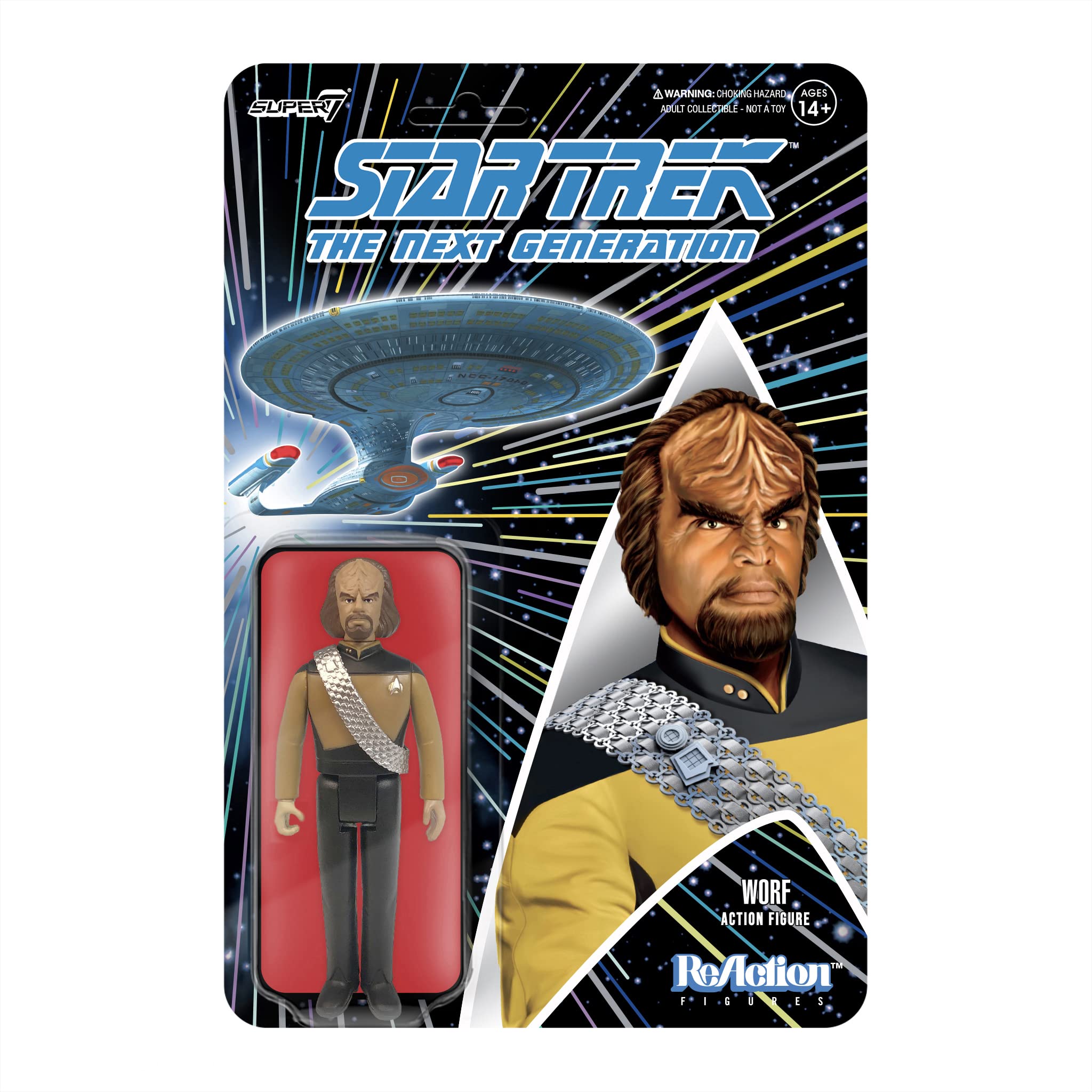 Foto 2 pulgar | Figura Super7 Star Trek Worf-Venta Internacional