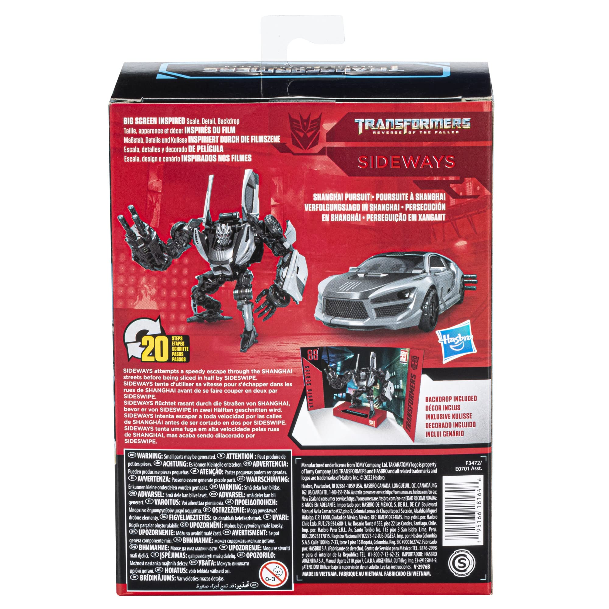 Foto 5 pulgar | Figura De Acción Transformers Studio Series 88 Deluxe Sideways - Venta Internacional.