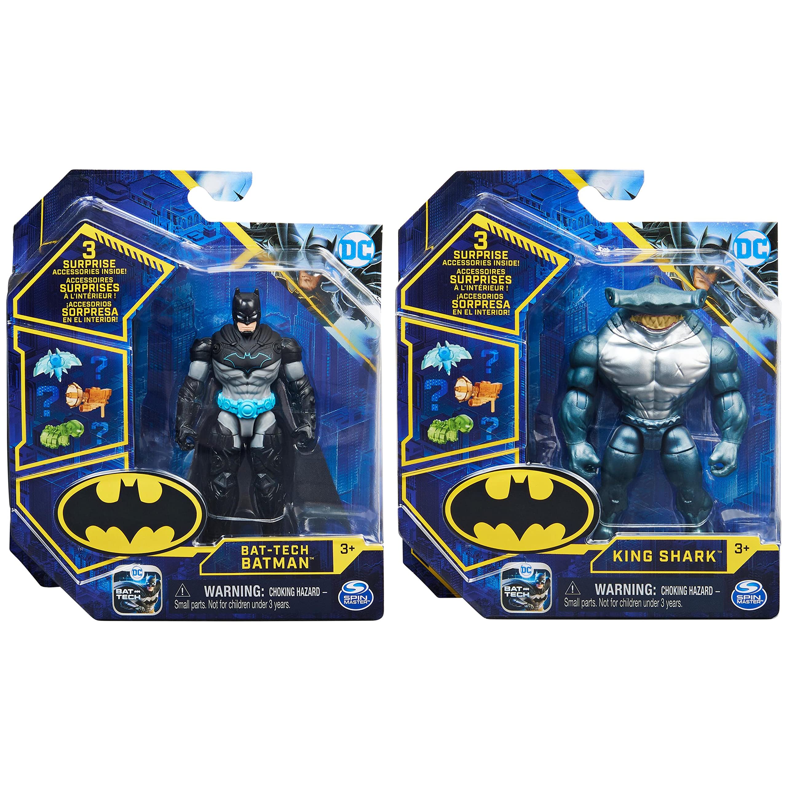 Foto 2 | Figuras de Acción DC Comics Batman Bat-tech Batman King Shark - Venta Internacional