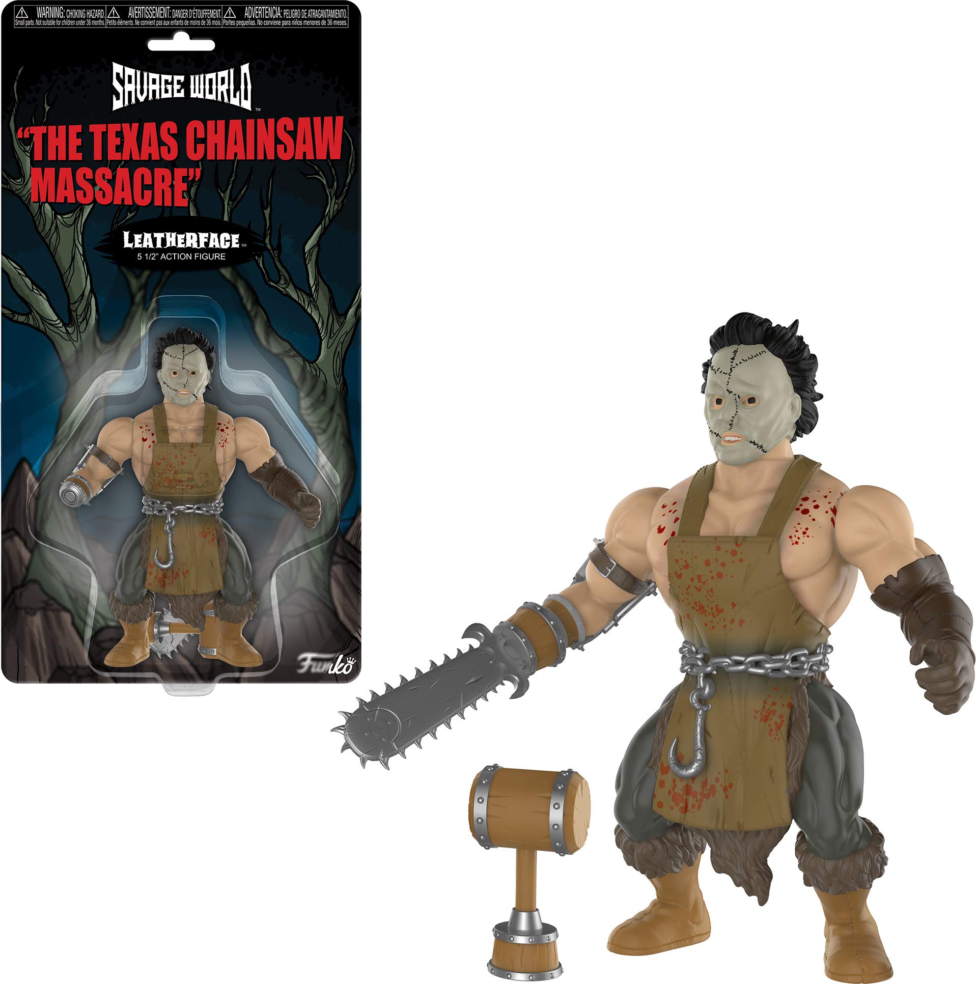Foto 2 pulgar | Funko Savage World Texas Chainsaw Massacre Leatherface - Venta Internacional