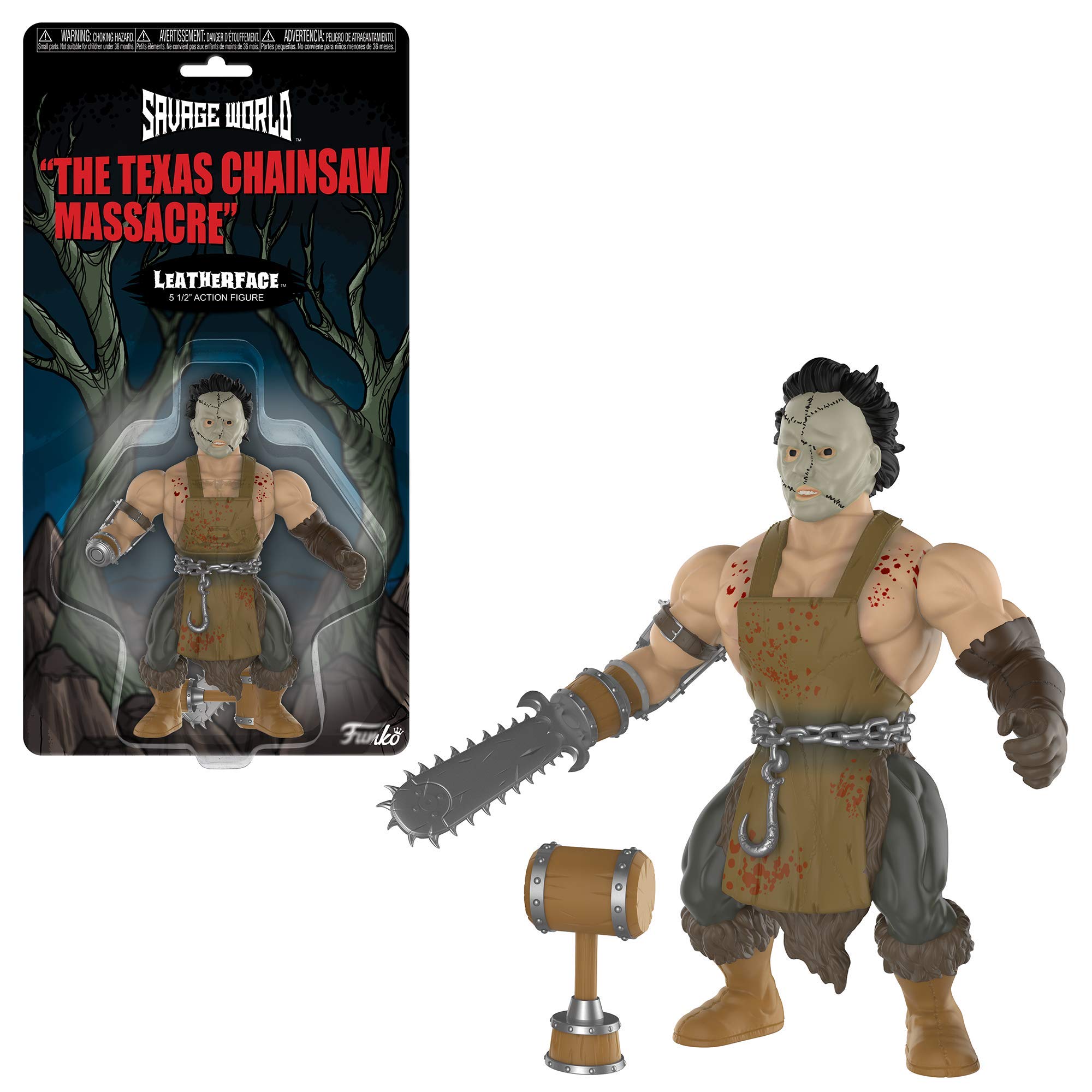 Foto 2 | Funko Savage World Texas Chainsaw Massacre Leatherface - Venta Internacional