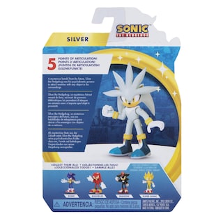 Foto 7 | Figura de Acción Sonic The Hedgehog, Moderna Plateada 6 Cm - Venta Internacional