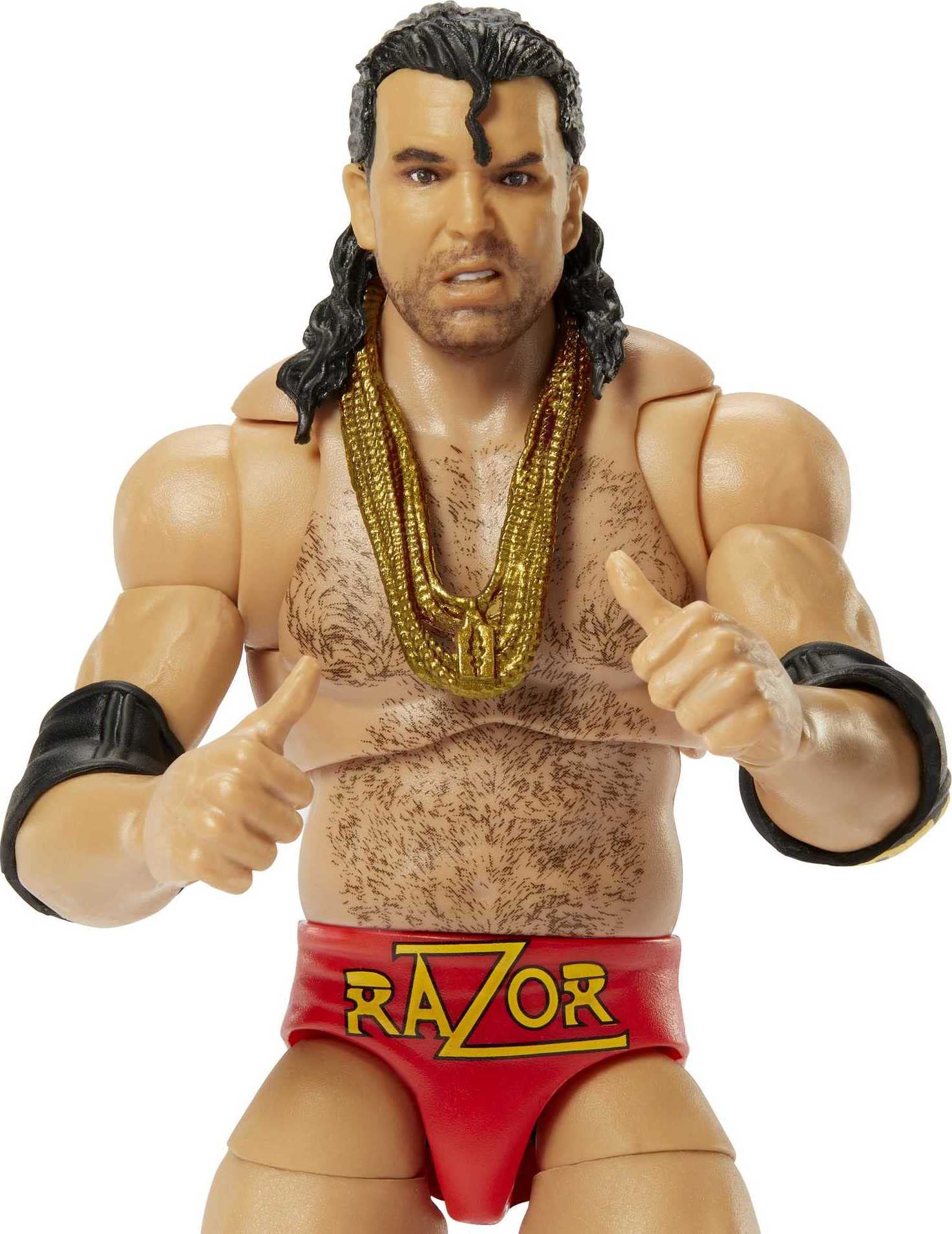 Foto 3 pulgar | Figura De Acción Mattel Wwe Razor Ramon Ultimate Edition 15 Cm - Venta Internacional