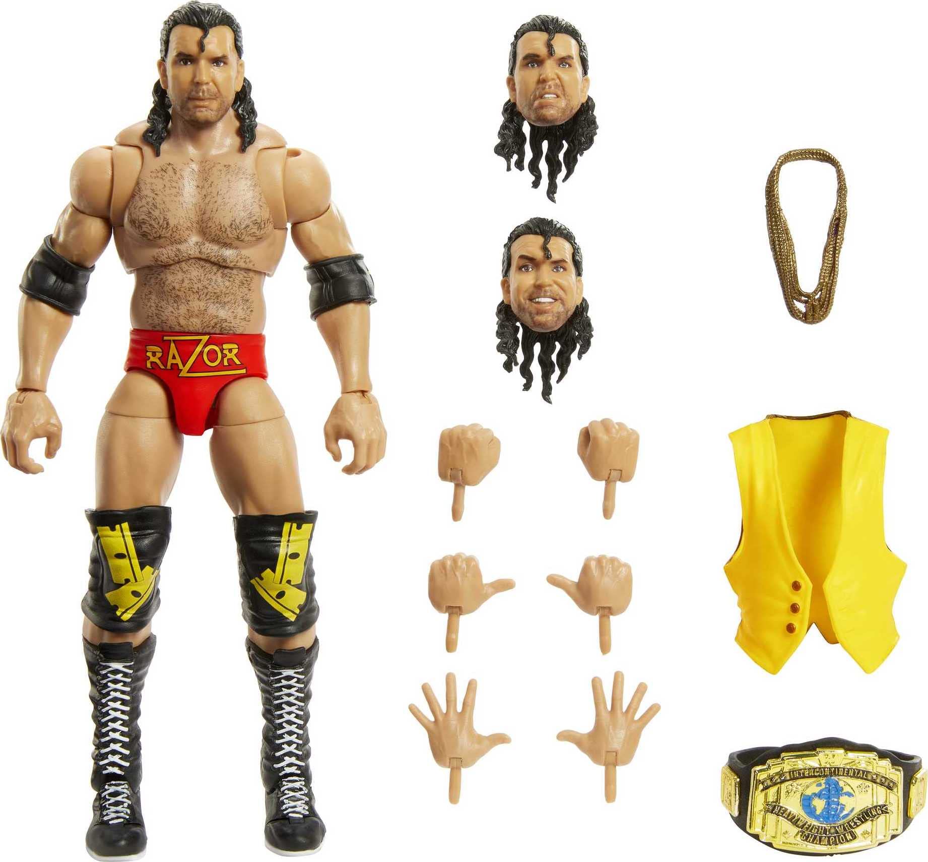 Foto 6 pulgar | Figura De Acción Mattel Wwe Razor Ramon Ultimate Edition 15 Cm - Venta Internacional