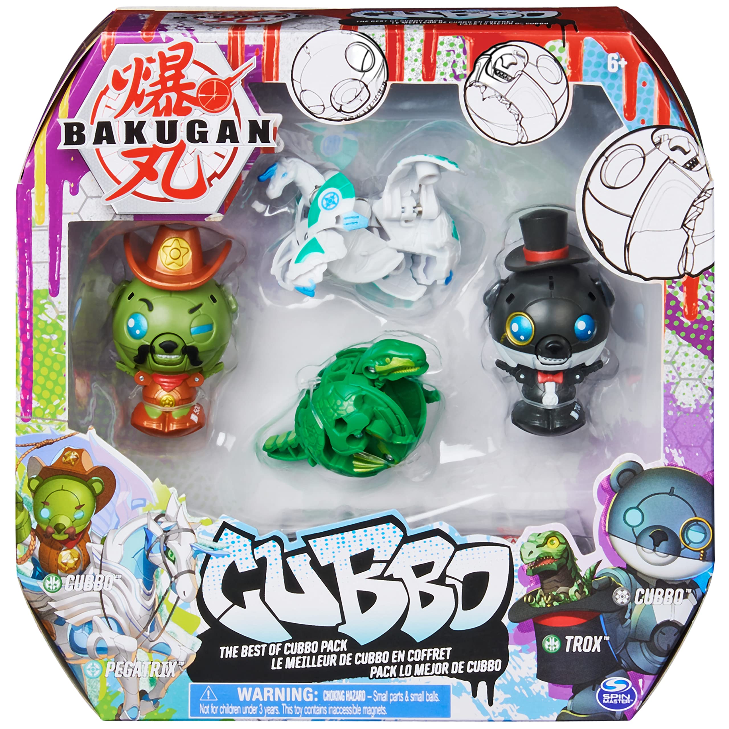 Foto 2 pulgar | Paquete Toy Bakugan The Best Of Cubbo Con Magician & Cowboy Cubbo - Venta Internacional