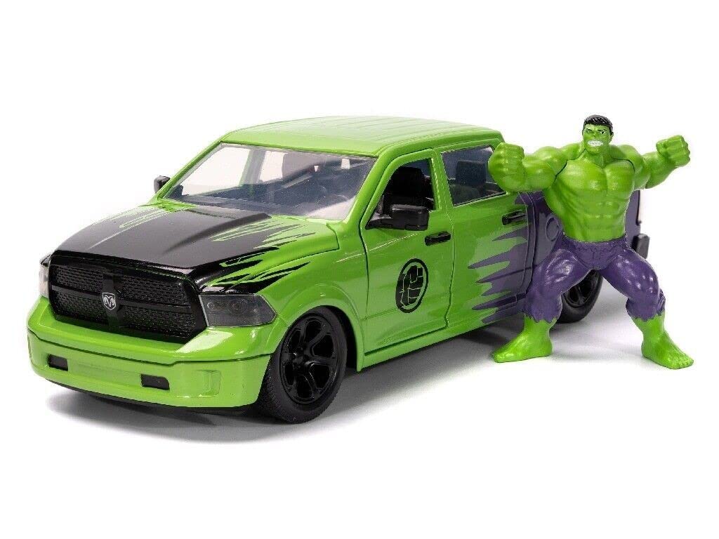 Foto 2 pulgar | Coche Dodge RAM 1500 Toy Jada 1:24 con Hulk - Venta Internacional