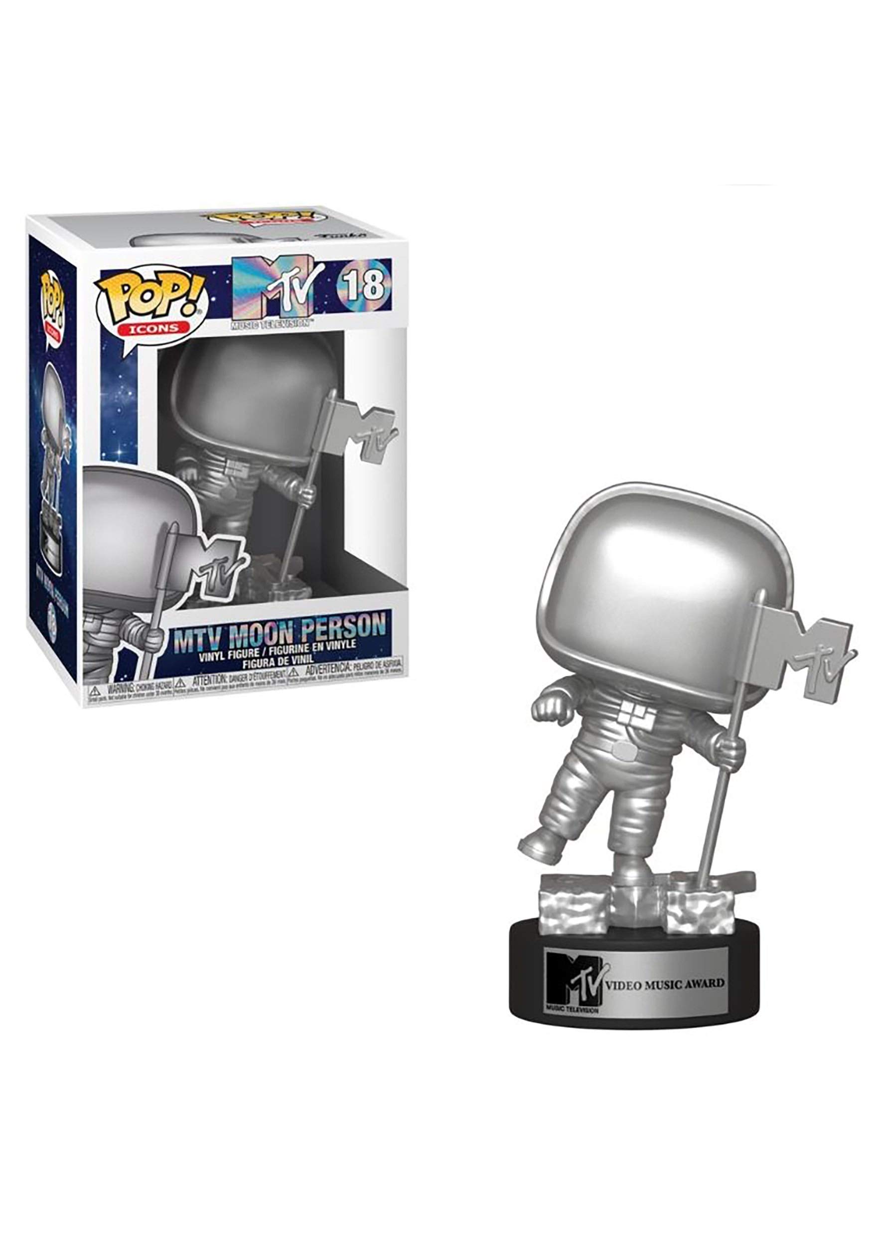 Foto 2 pulgar | ¡Funko Pop! Iconos de Anuncios Mtv Moon Person Multicolor - Venta Internacional