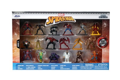 Foto 6 | Figuras Fundidas a Presión Jada Toys Marvel Spider-Man 18 Unidades Serie 8 - Venta Internacional