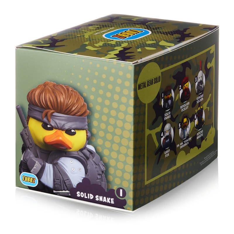Foto 6 pulgar | Figura Coleccionable de Vinilo con Forma de Pato de Goma Tubbz Solid Snake - Venta Internacional