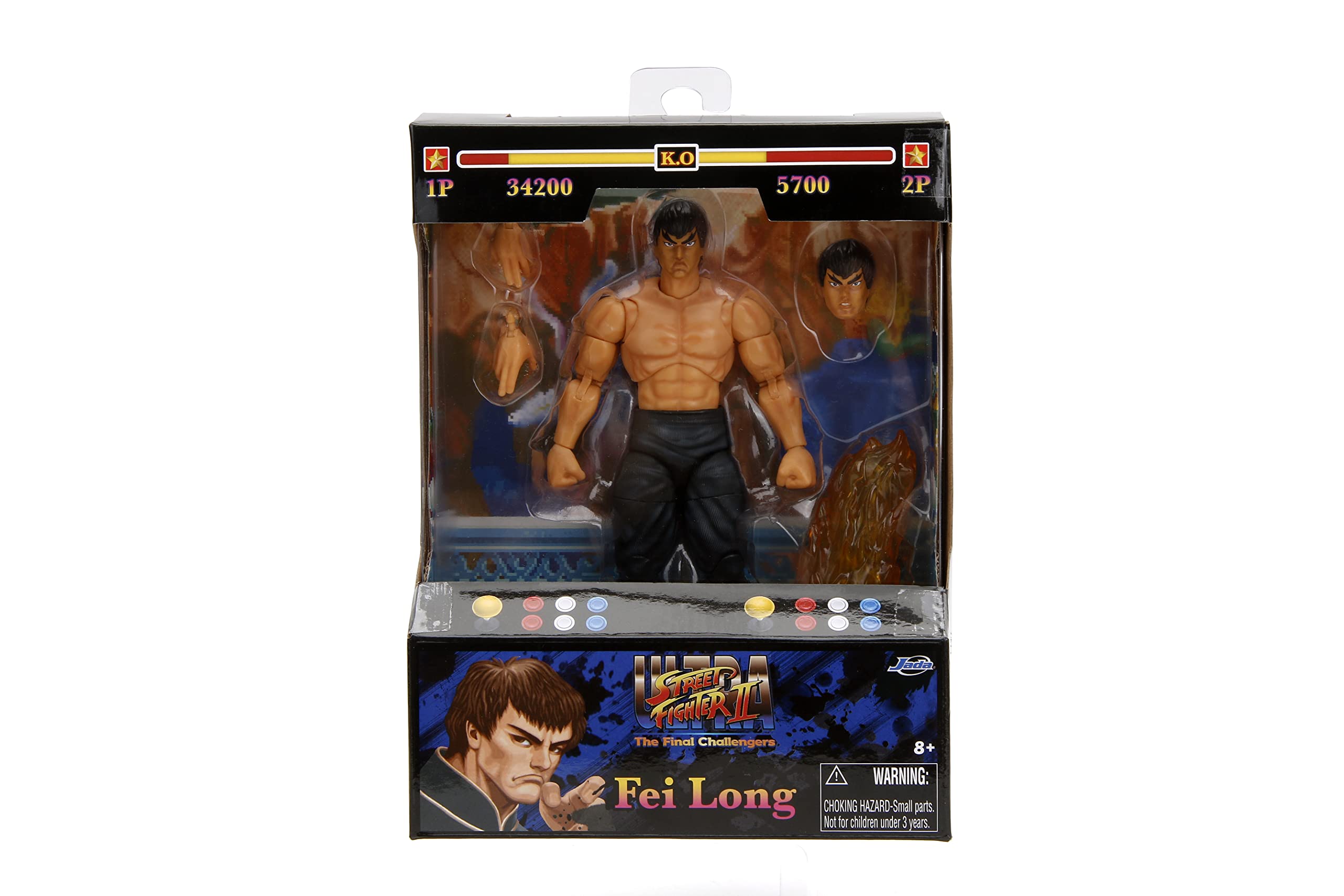 Foto 3 pulgar | Figura de Acción Jada Toys Street Fighter Ii 6 Fei Long - Venta Internacional