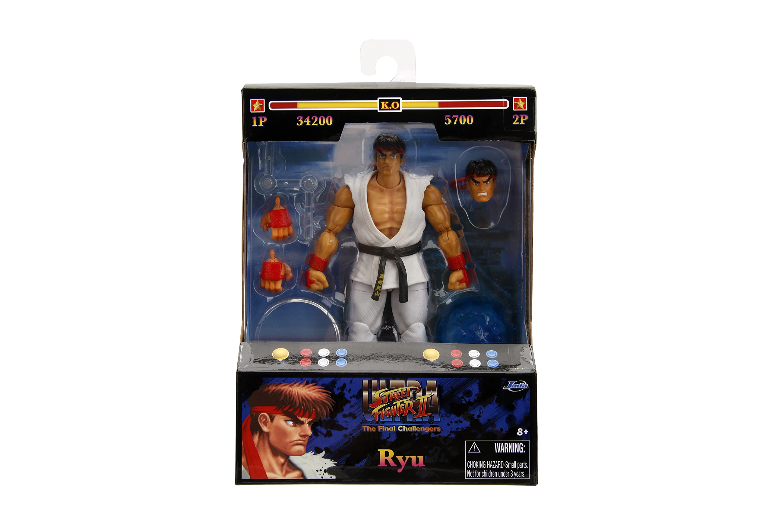 Foto 3 pulgar | Figura De Acción Jada Toys Street Fighter Ii 6 Ryu Para Niños Mayores De 8 Años - Venta Internacional.