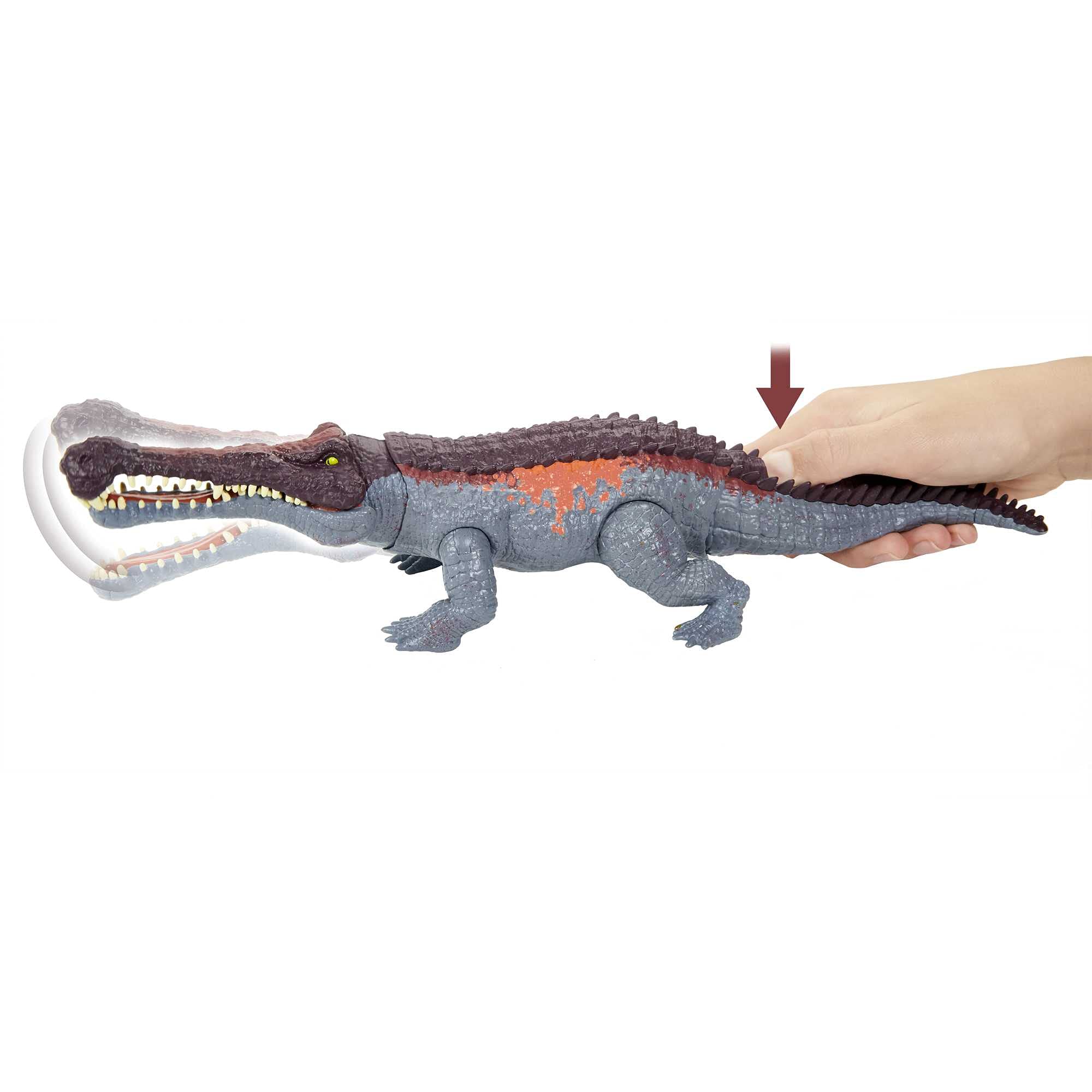 Foto 4 | Figura de Acción Mattel Jurassic World Massive Biters Sarcosuchus - Venta Internacional