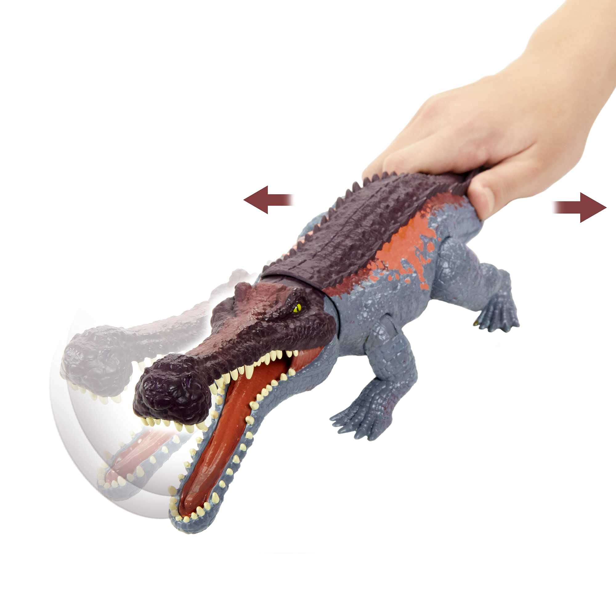 Foto 5 | Figura de Acción Mattel Jurassic World Massive Biters Sarcosuchus - Venta Internacional
