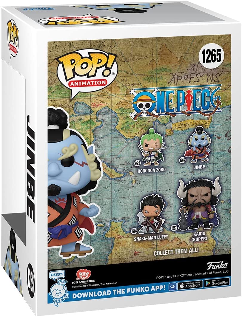 Foto 5 pulgar | Figura de Vinilo Pop de Una Pieza Jinbe Funko con Protector de Caja - Venta Internacional