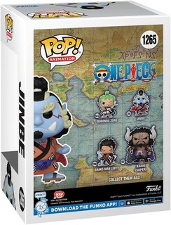 Foto 4 | Figura de Vinilo Pop de Una Pieza Jinbe Funko con Protector de Caja - Venta Internacional
