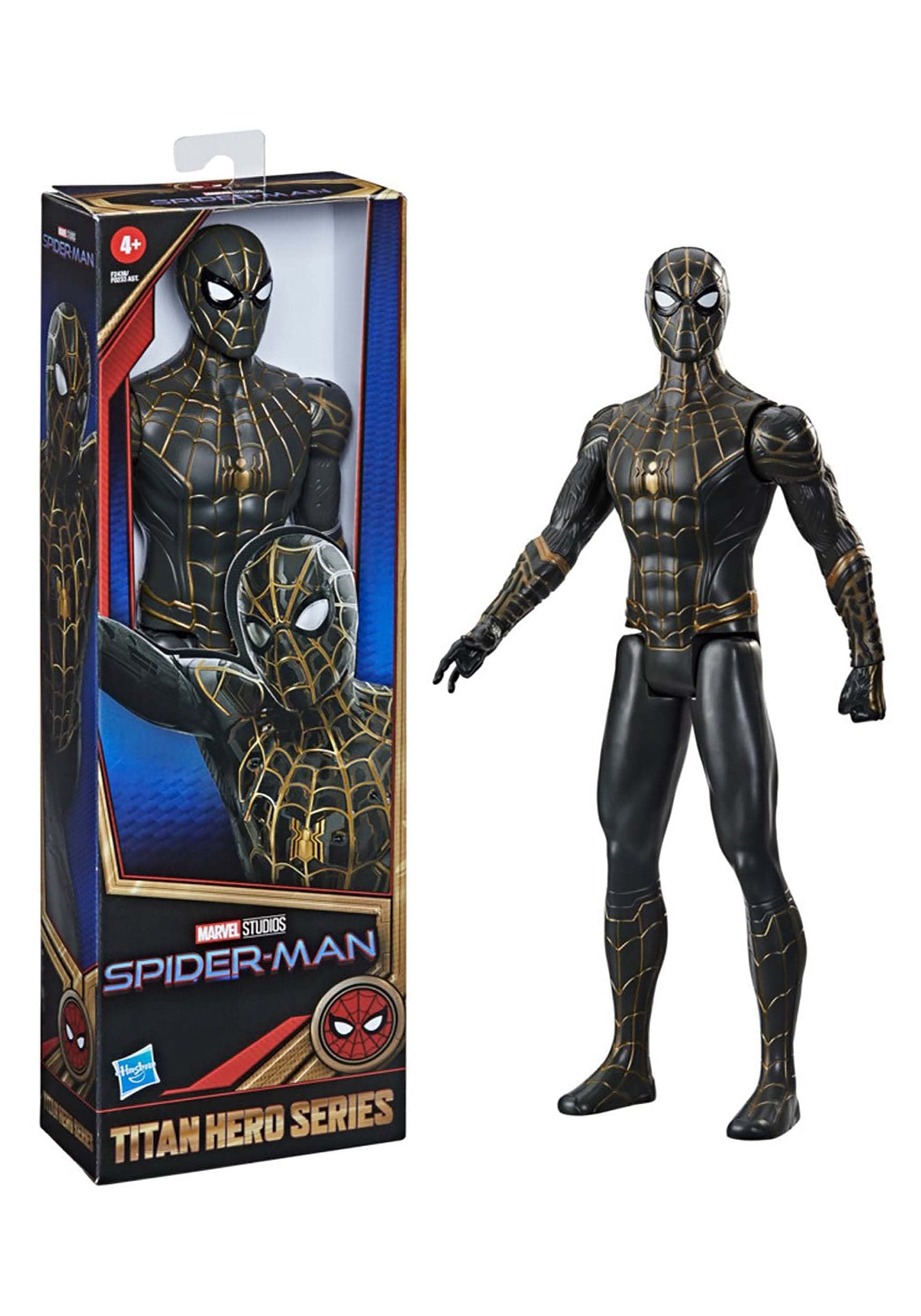 Foto 2 | Figura de Acción Spider-man Marvel Titán Hero 30 cm Negro- Dorado - Venta Internacional
