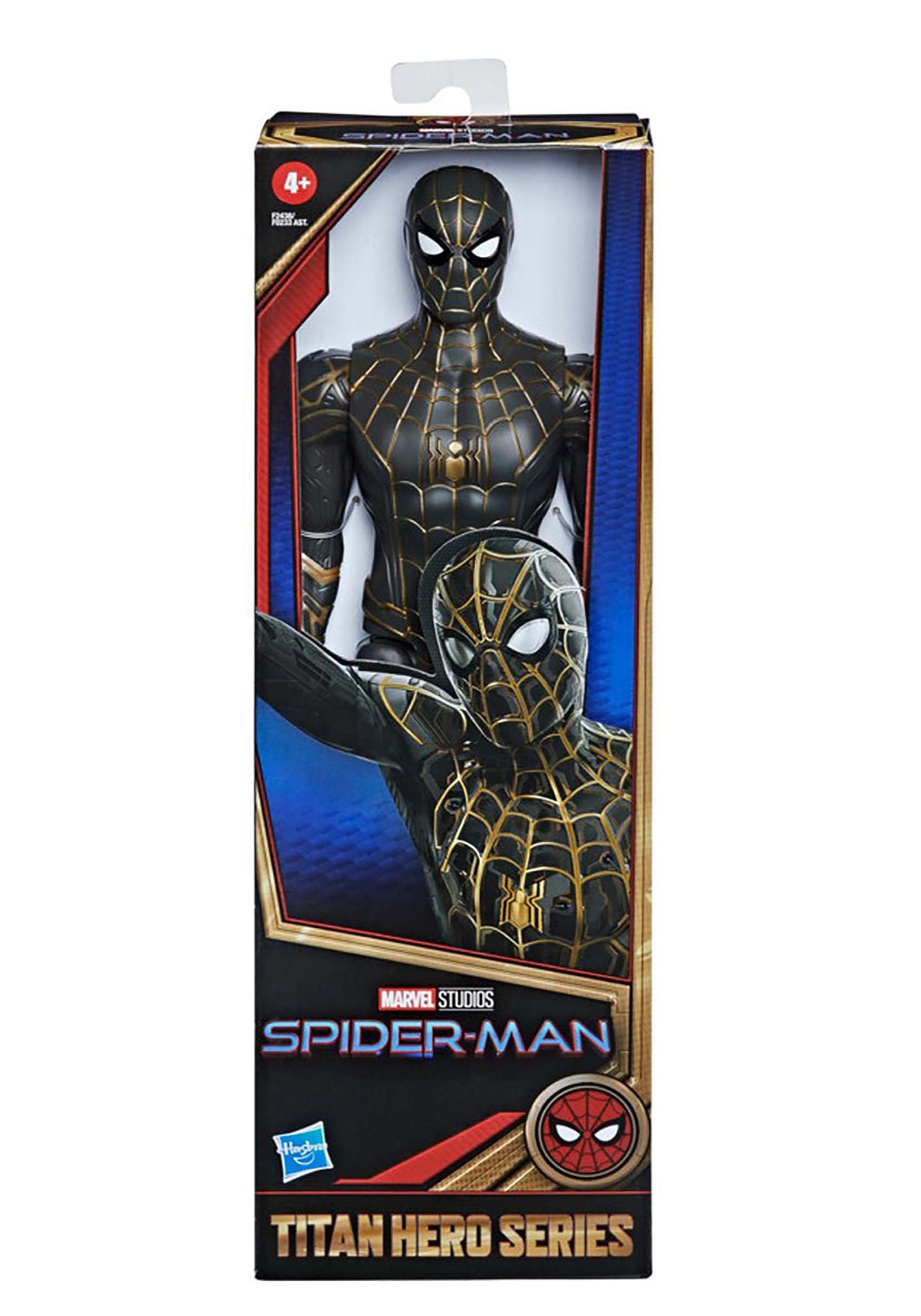 Foto 4 pulgar | Figura de Acción Spider-man Marvel Titán Hero 30 cm Negro- Dorado - Venta Internacional
