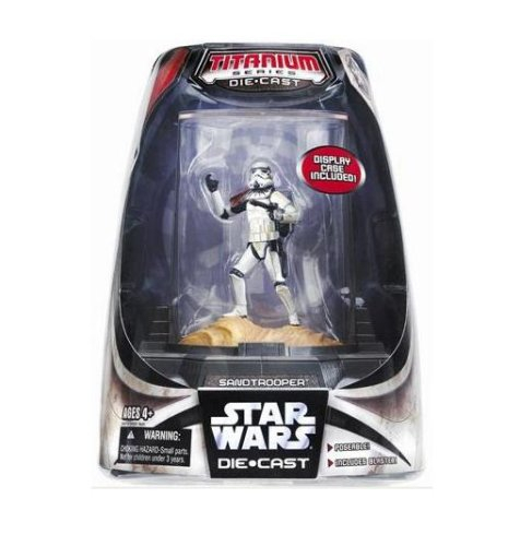 Figura de Colección Star Wars Titanium Sandtrooper 9,5 Cm - Venta Internacional