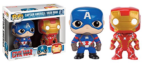 Funko Pop Capitán América Civil War Paquete de 2 Con 10 Cm - Venta Internacional