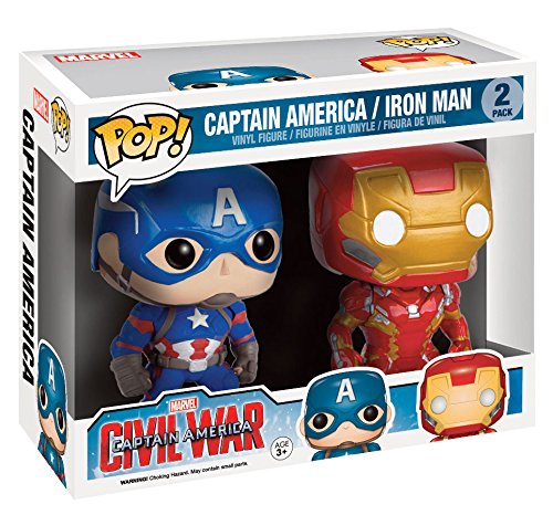 Foto 3 pulgar | Funko Pop Capitán América Civil War Paquete de 2 Con 10 Cm - Venta Internacional