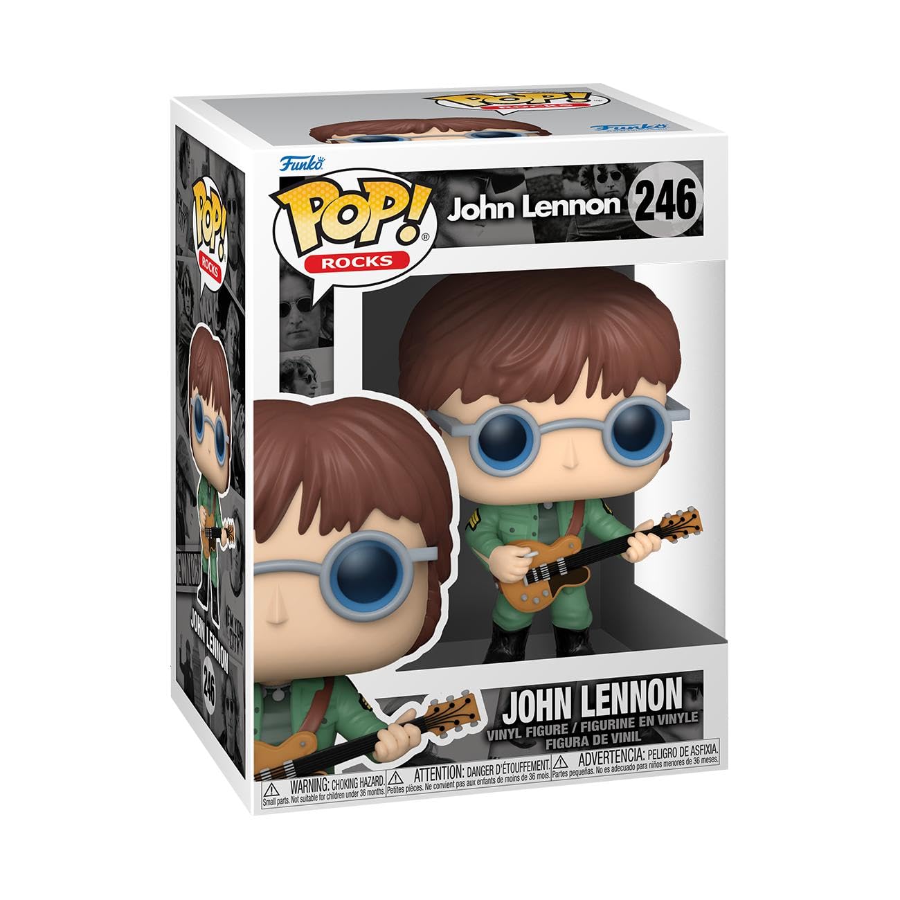 Foto 2 pulgar | Figura ¡Funko Pop! Chaqueta Militar de Juguete Rocks John Lennon - Venta Internacional