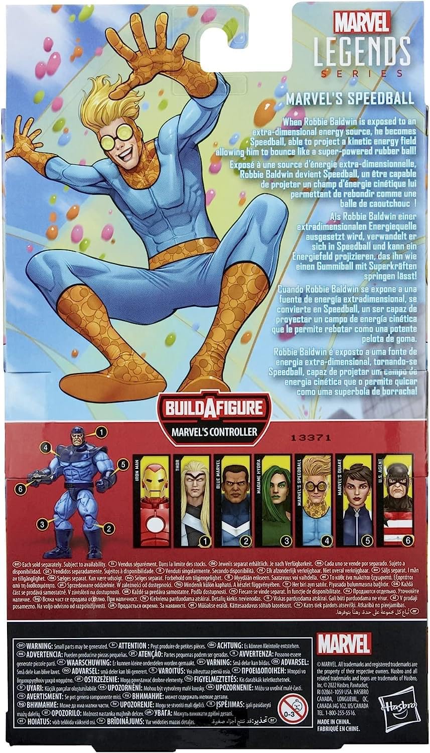 Foto 4 pulgar | Figura de Acción Marvel Hasbro Legends Series Speedball 15 cm - Venta Internacional