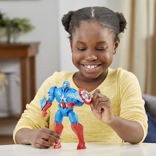 Foto 7 | Figura de Acción Marvel Avengers Mech Strike Captain America - Venta Internacional