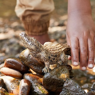 Foto 2 | Figura De Cocodrilo Schleich Wild Life Realista Con Mandíbula Móvil - Venta Internacional