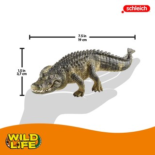 Foto 5 | Figura De Cocodrilo Schleich Wild Life Realista Con Mandíbula Móvil - Venta Internacional