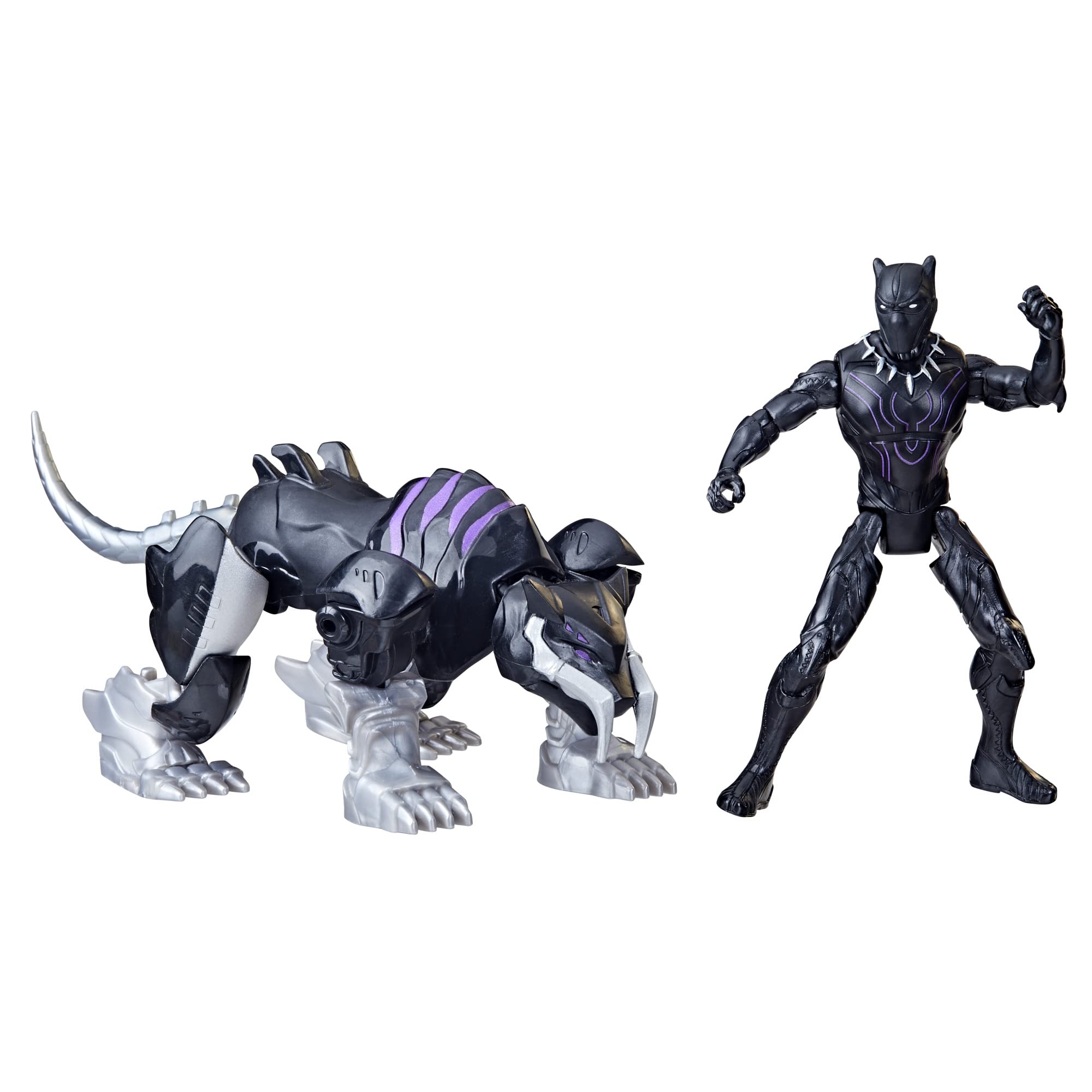 Foto 2 pulgar | Figura de Acción Marvel Mech Strike Mechasaurs Black Panther - Venta Internacional