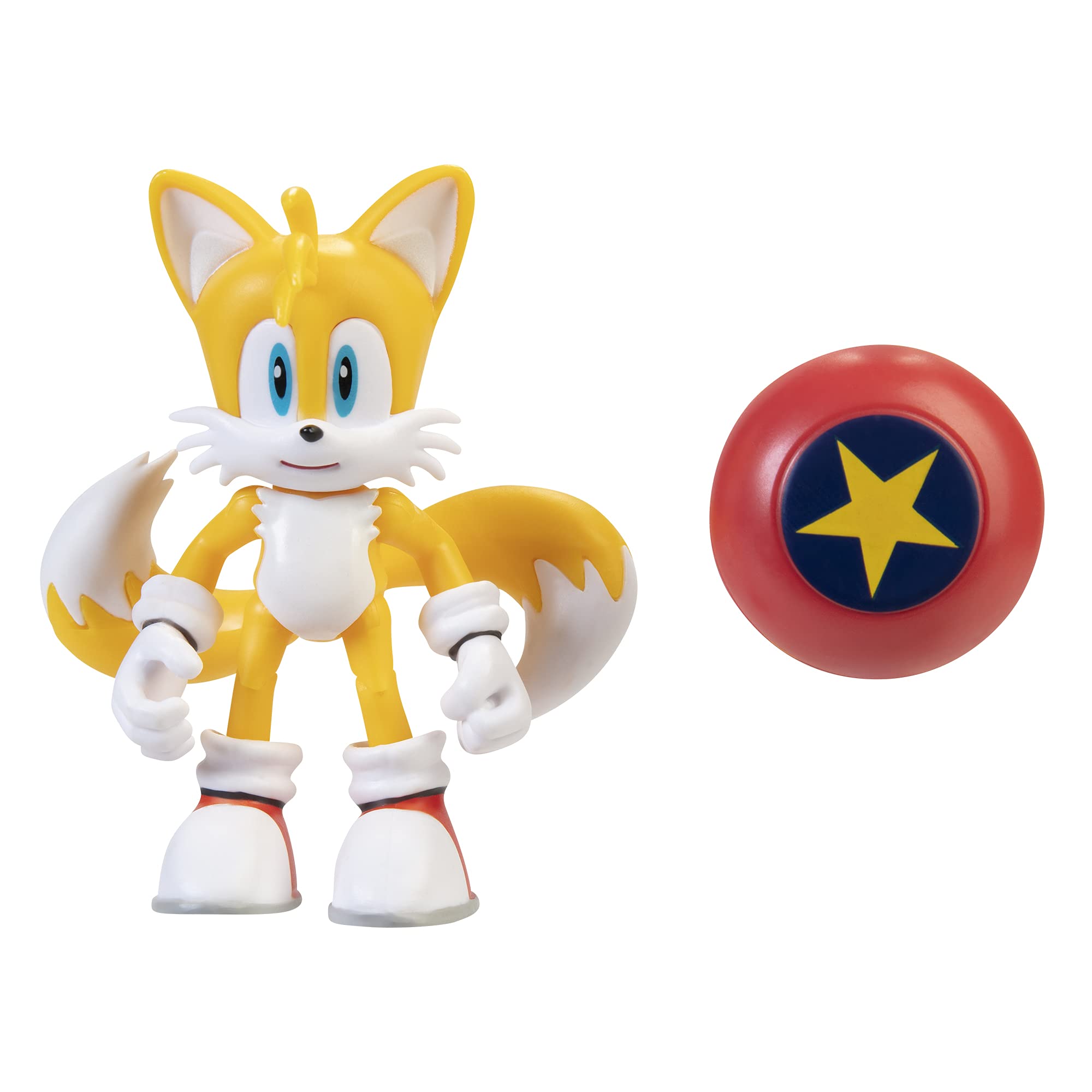 Foto 2 pulgar | Figura de Acción Sonic The Hedgehog Modern Tails 10 cm con Estrella - Venta Internacional