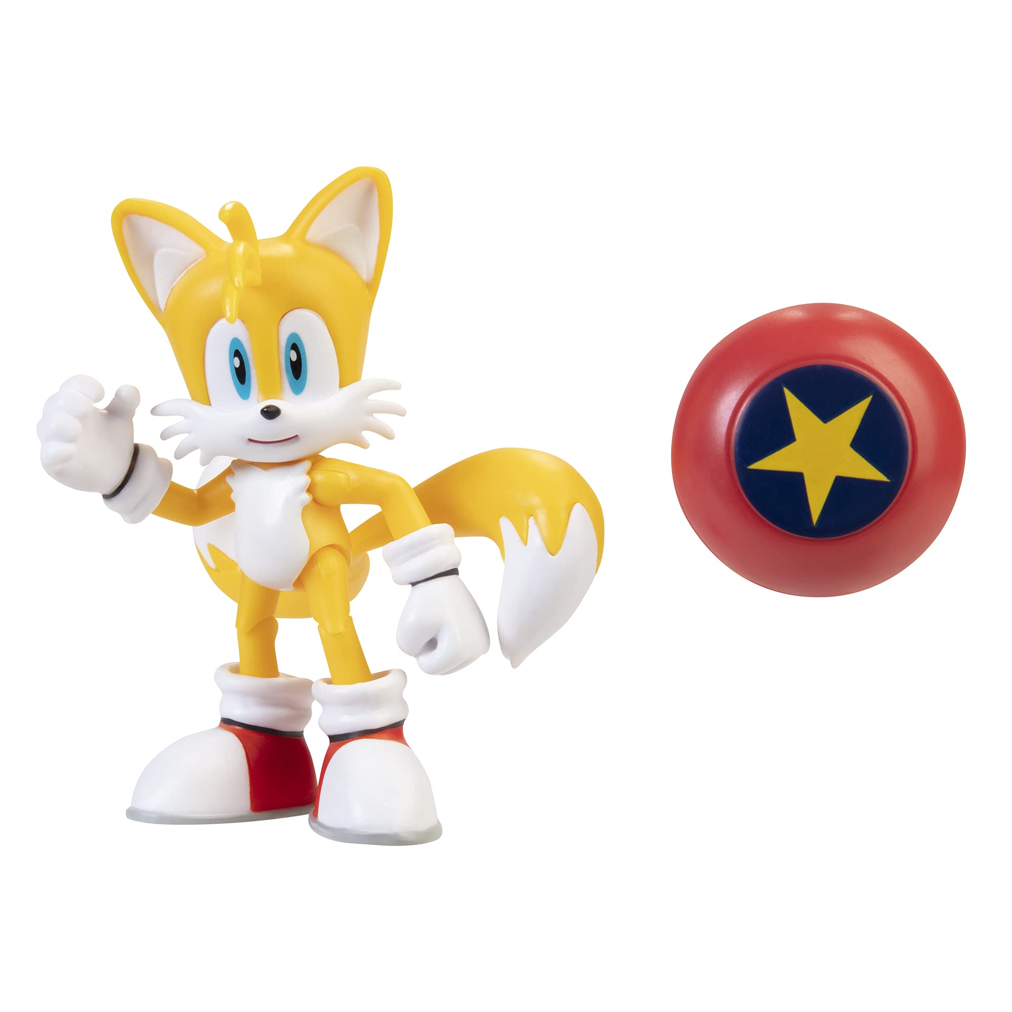 Foto 3 pulgar | Figura de Acción Sonic The Hedgehog Modern Tails 10 cm con Estrella - Venta Internacional