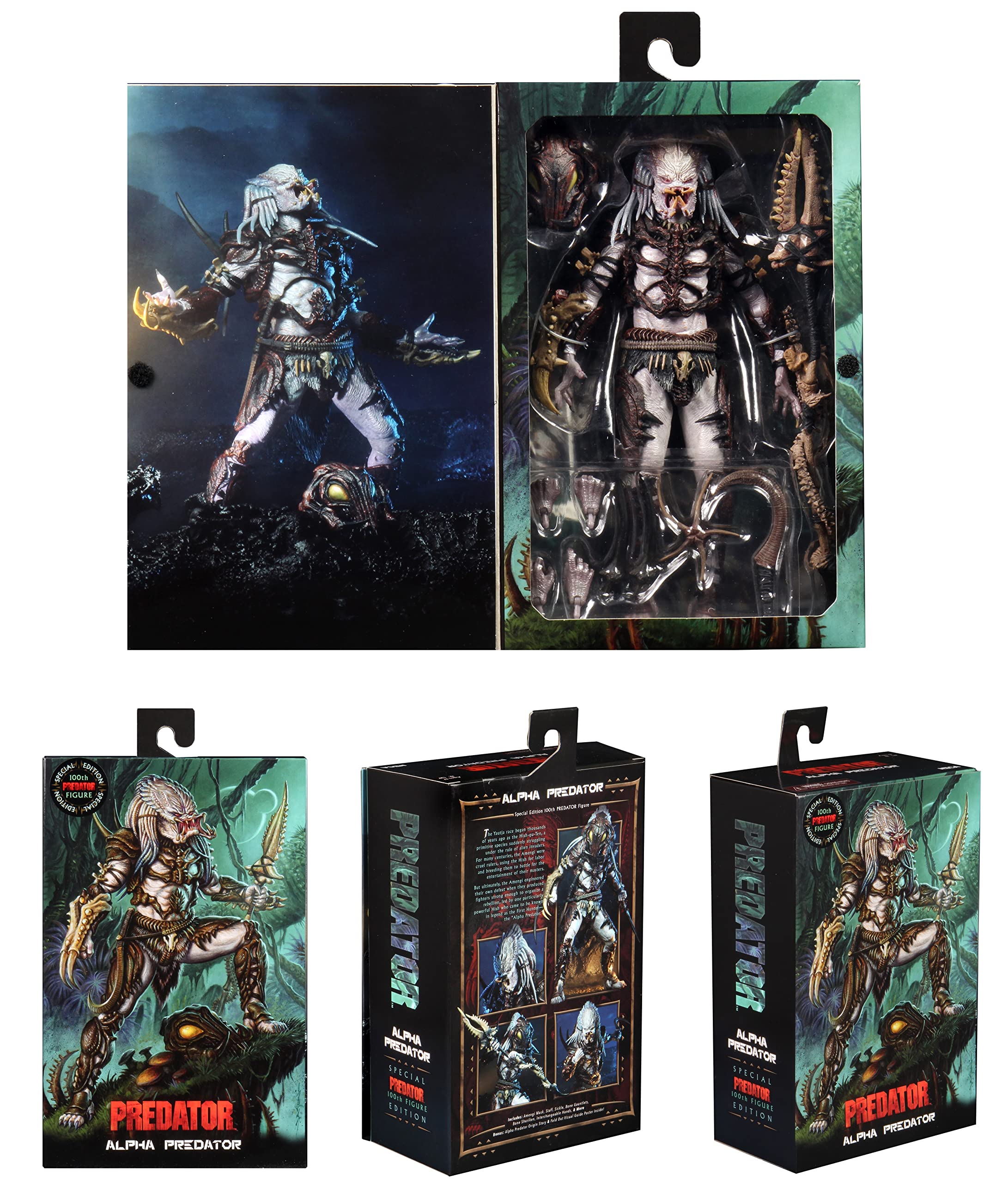 Foto 3 | Figura de Acción Neca Predator Ultimate Alpha Predator 100th - Venta Internacional