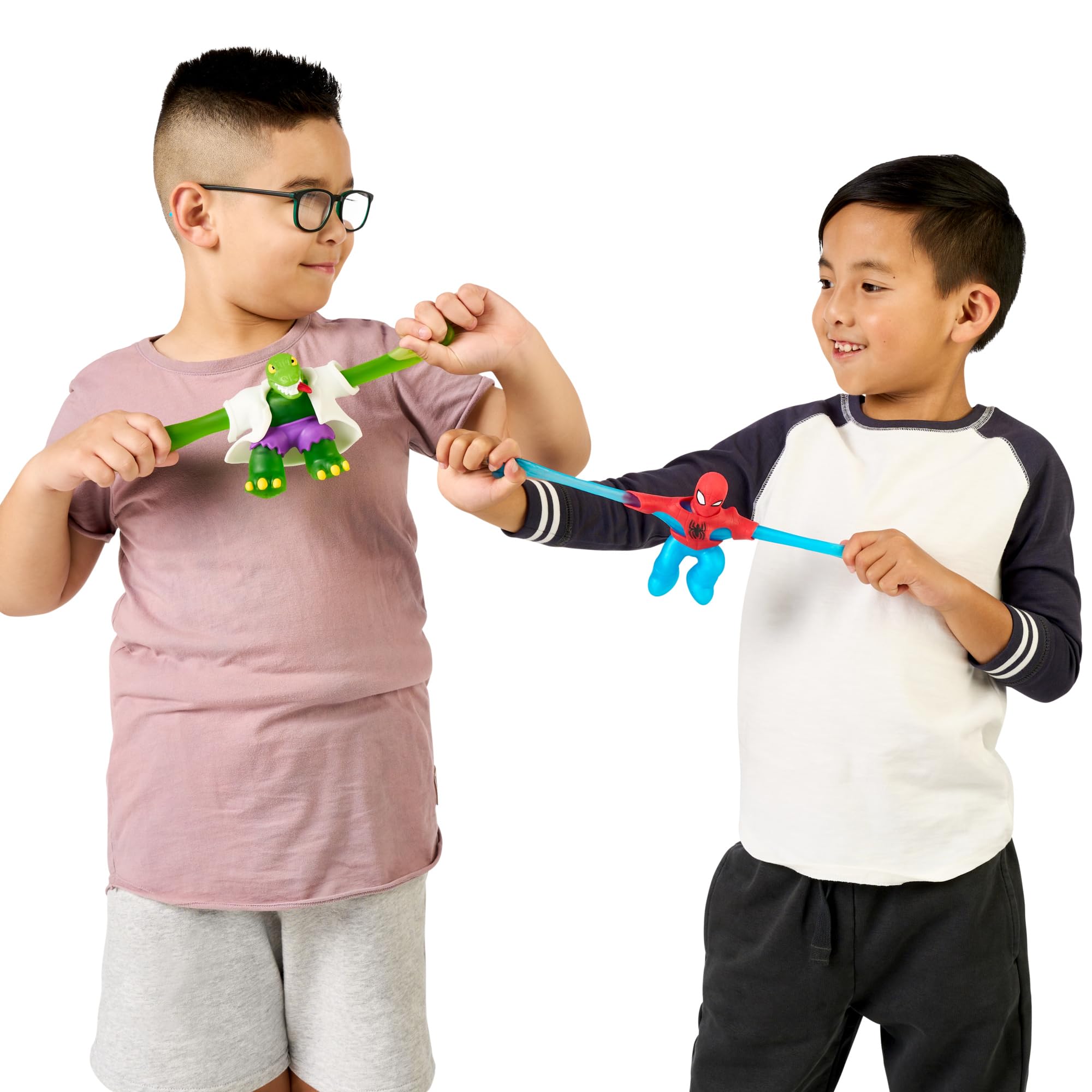 Foto 5 pulgar | Figura de  Héroes de Goo Jit Zu Marvel Spider-Man vs Lizard 2 Piezas - Venta Internacional