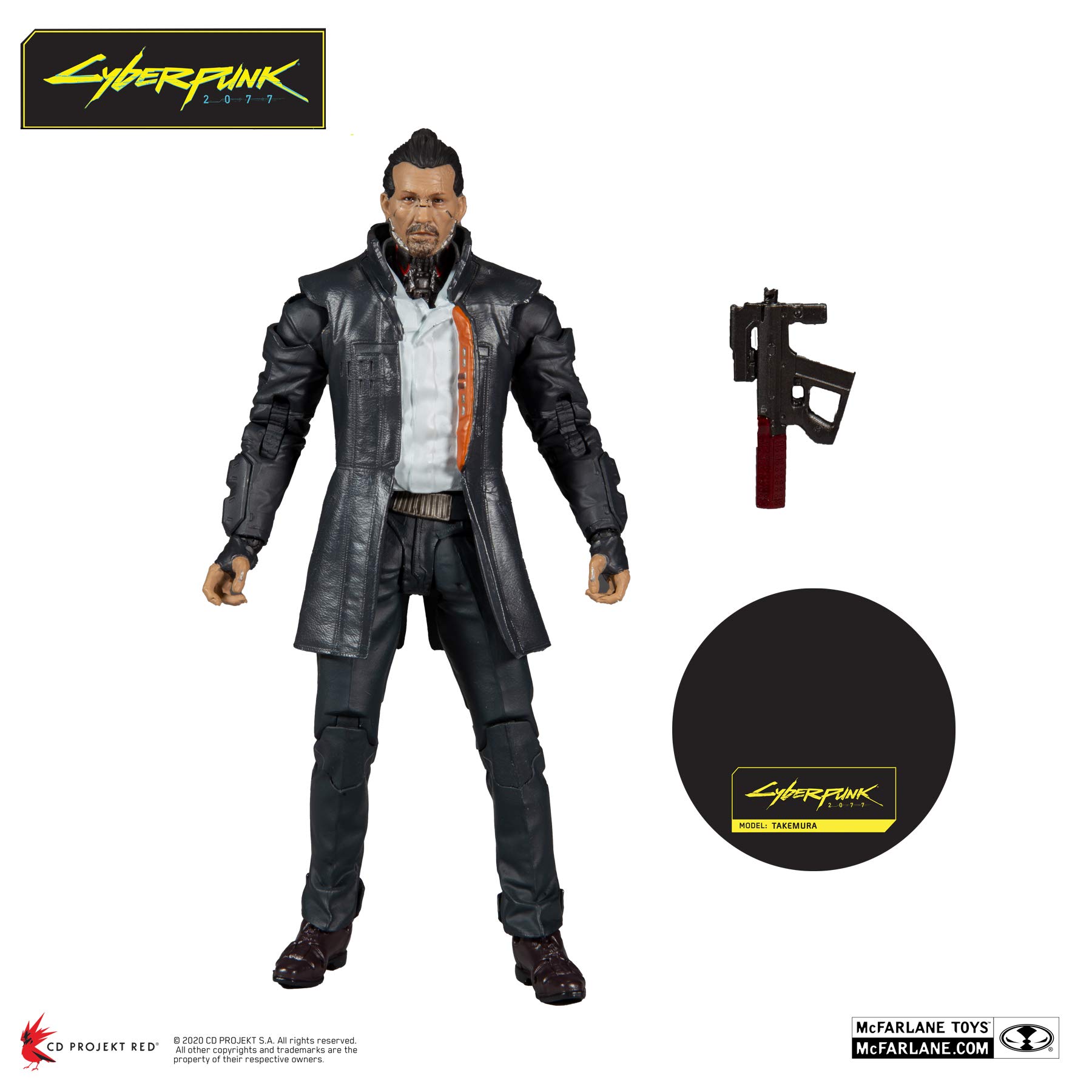 Foto 7 pulgar | Figura de Acción McFarlane Toys Cyberpunk 2077 Takemura 7'' - Venta Internacional