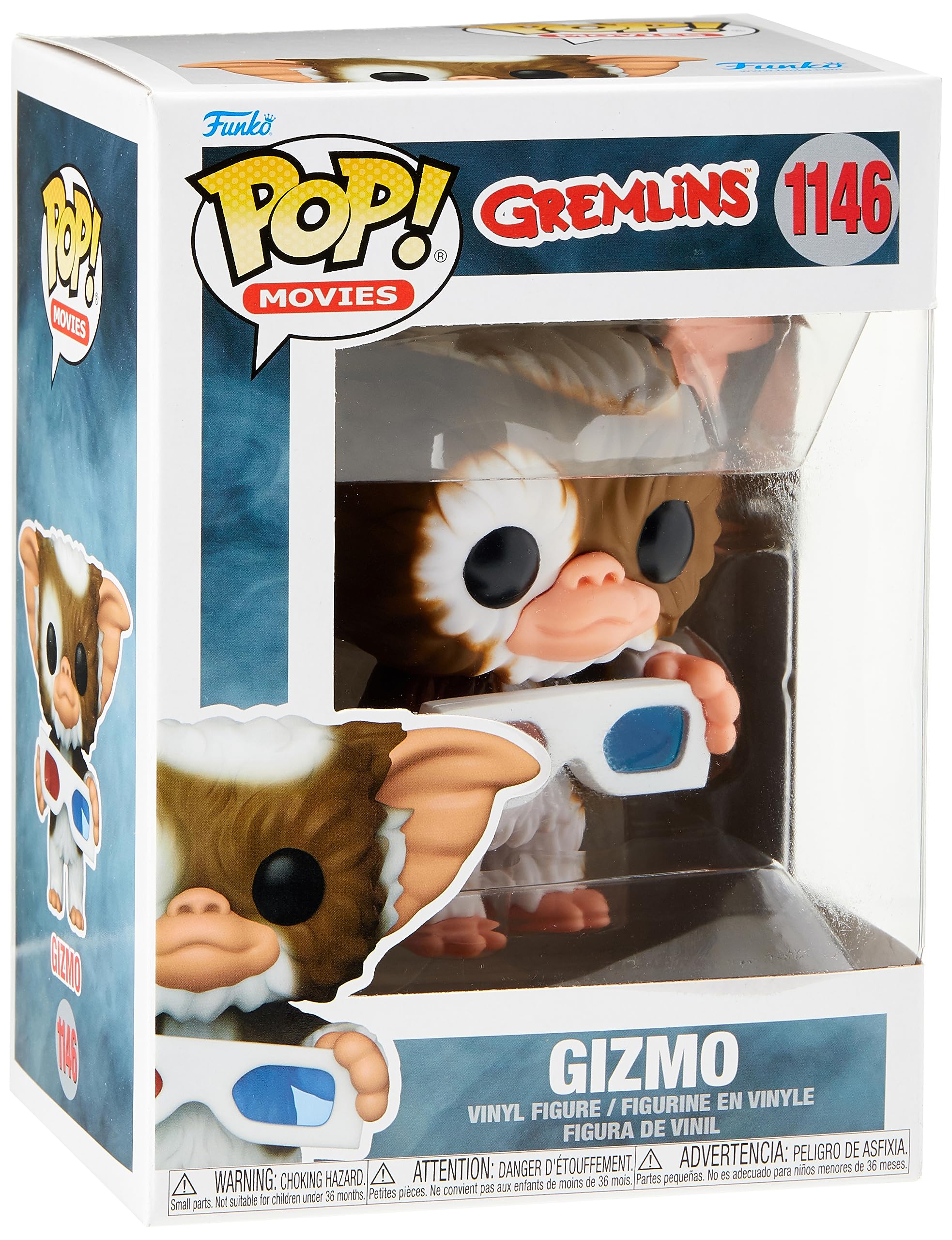 Foto 4 pulgar | Funko Pop! Películas Gremlins Gizmo con Gafas 3d - Venta Internacional