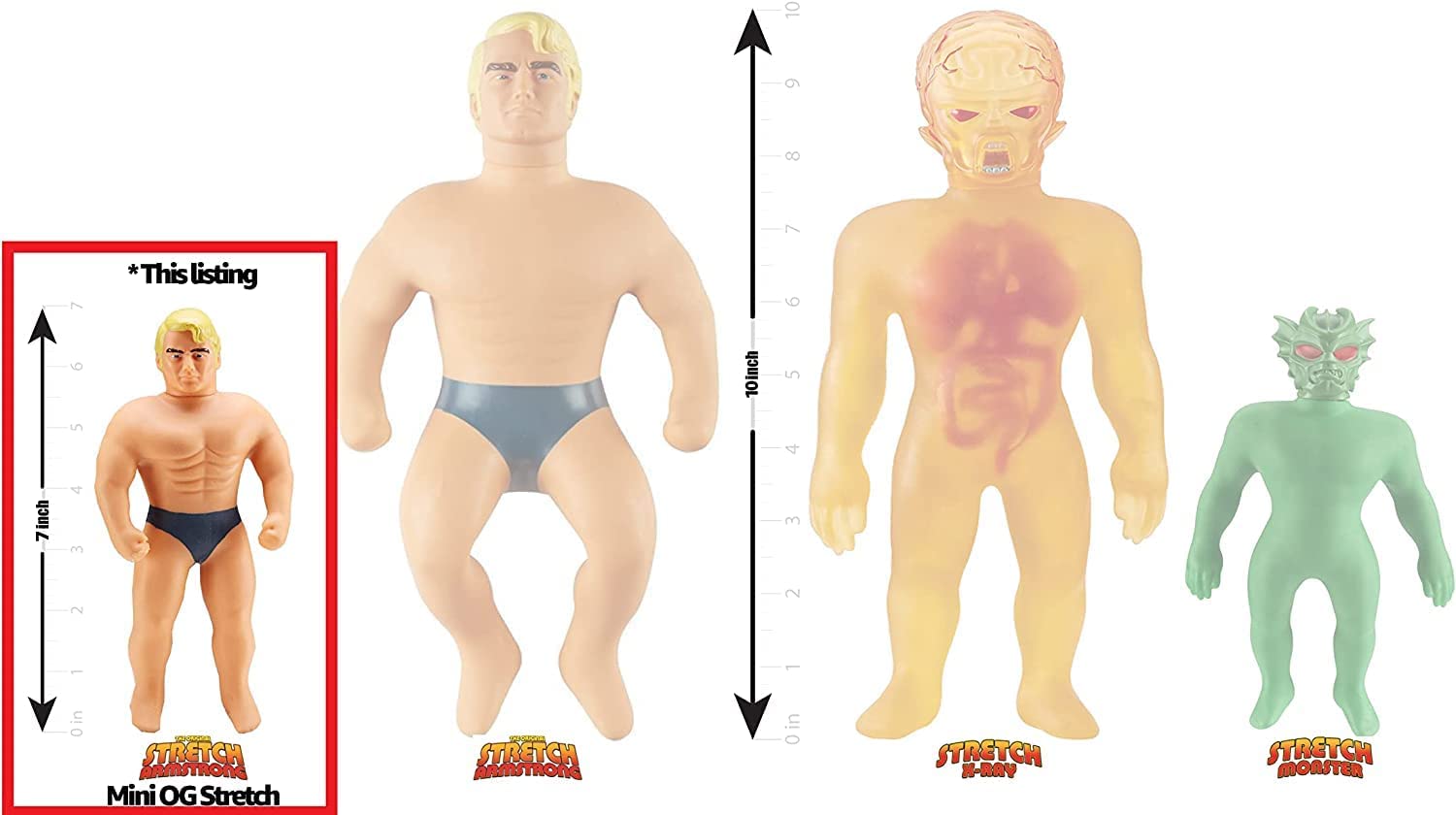 Foto 3 pulgar | Figura Super Impulse The Original Stretch Armstrong Tan - Venta Internacional