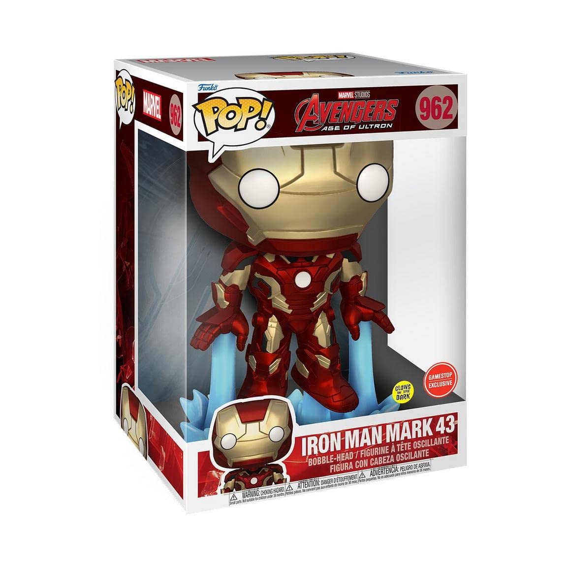 Foto 2 | Figura De Acción Funko Pop Avengers Age Of Ultron Iron Man 10 - Venta Internacional