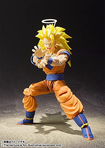 Foto 3 pulgar | Figura Tamashi Nations Dragon Ball Z Super Saiyan 3 Son Goku - Venta Internacional