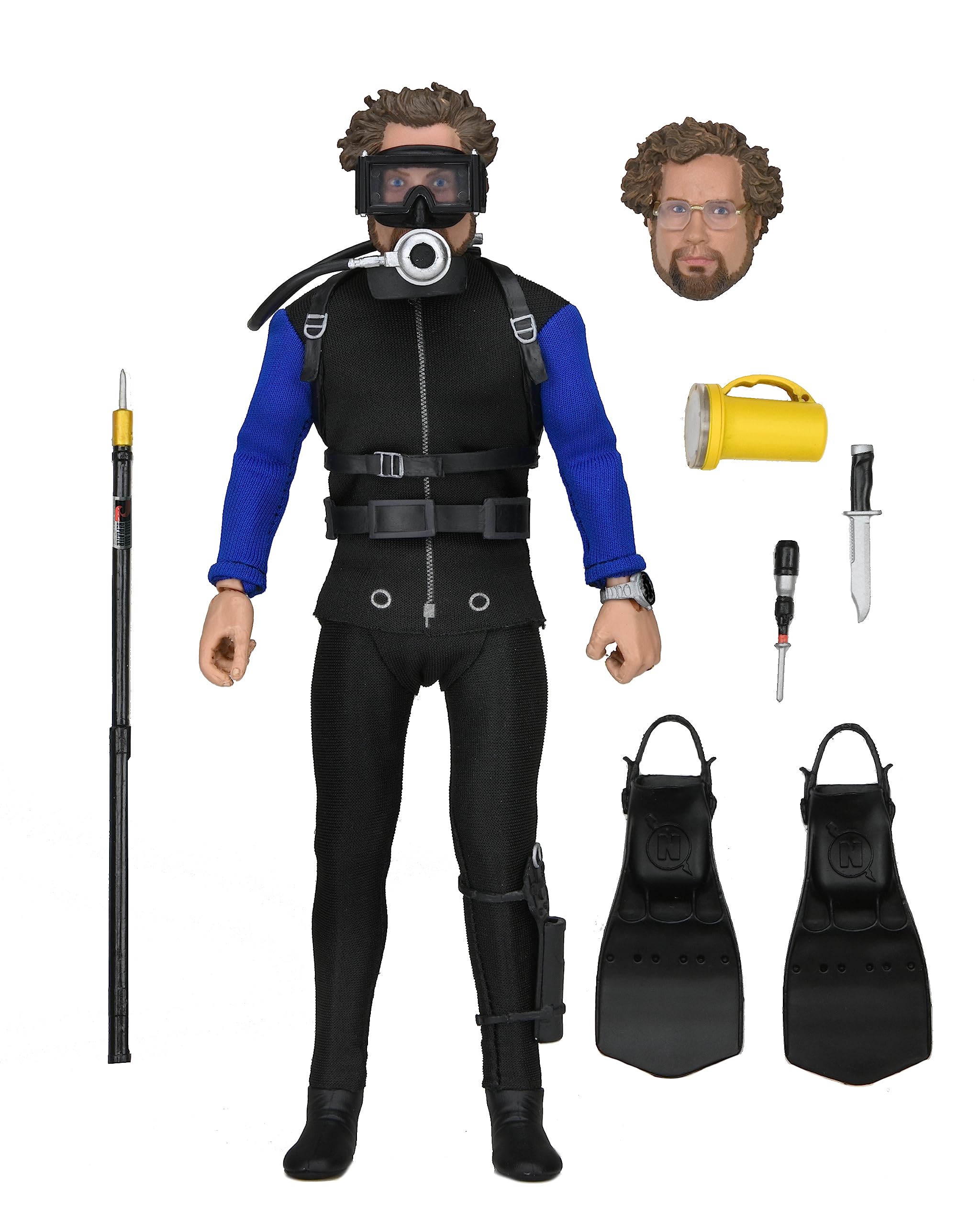 Foto 2 pulgar | Figura de Acción Neca Jaws Shark Cage Hooper 20 cm Vestida 8 Pulgadas - Venta Internacional