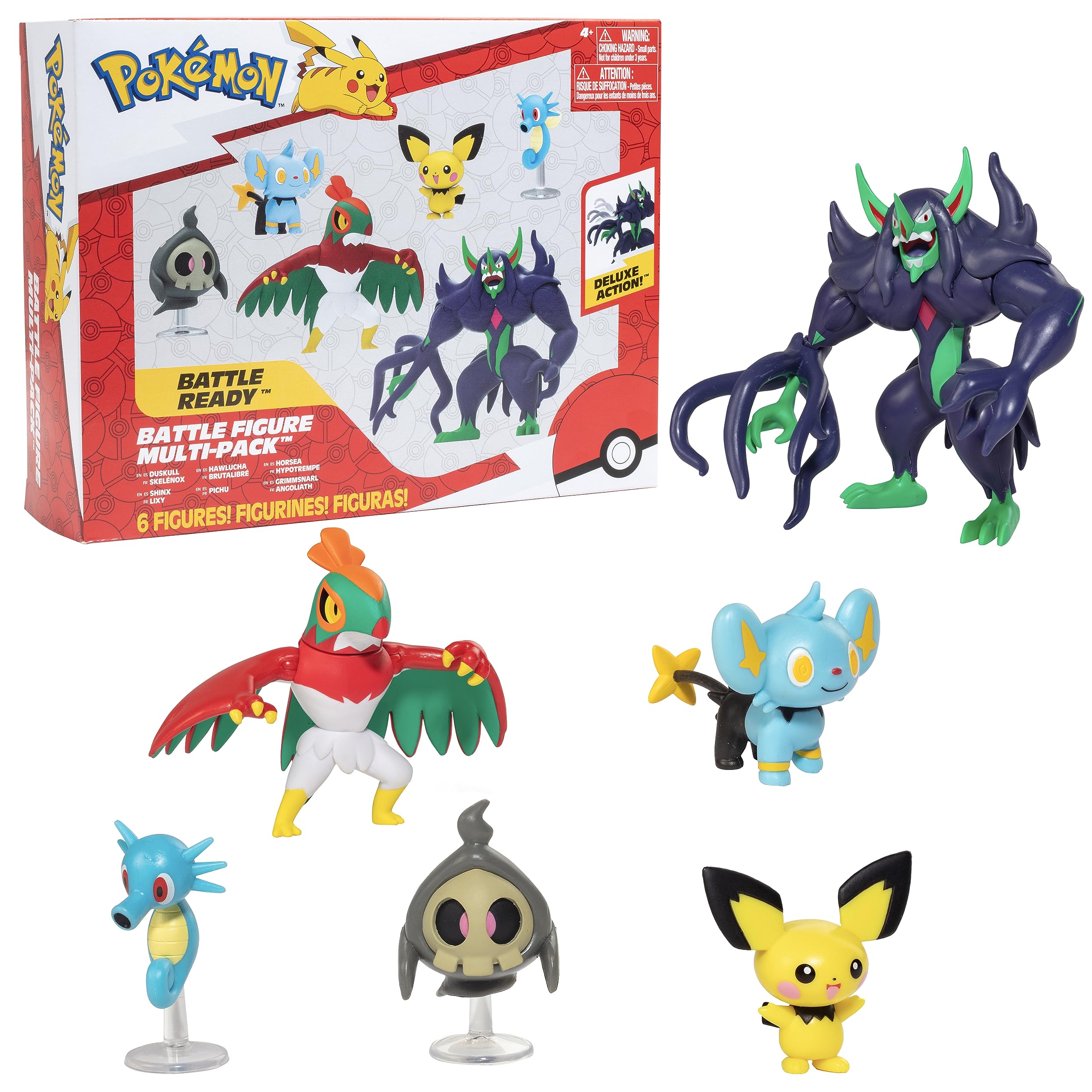 Set de Figuras Pokémon Battle Ready con Grimmsnarl de 11,4 cm y 6 Personajes
