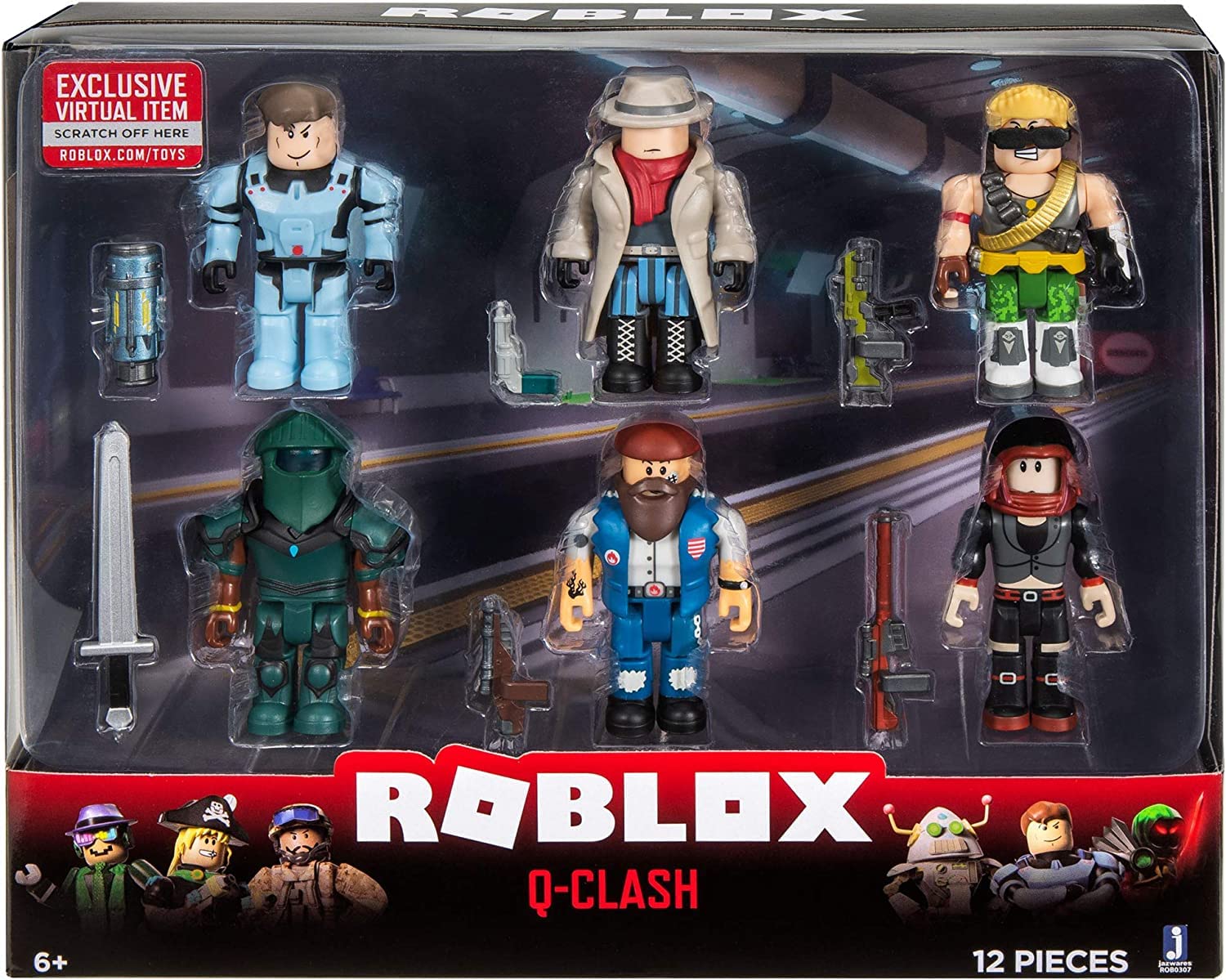 Foto 3 pulgar | Set de Figuras de Acción Roblox Q-Clash 6 Piezas - Venta Internacional