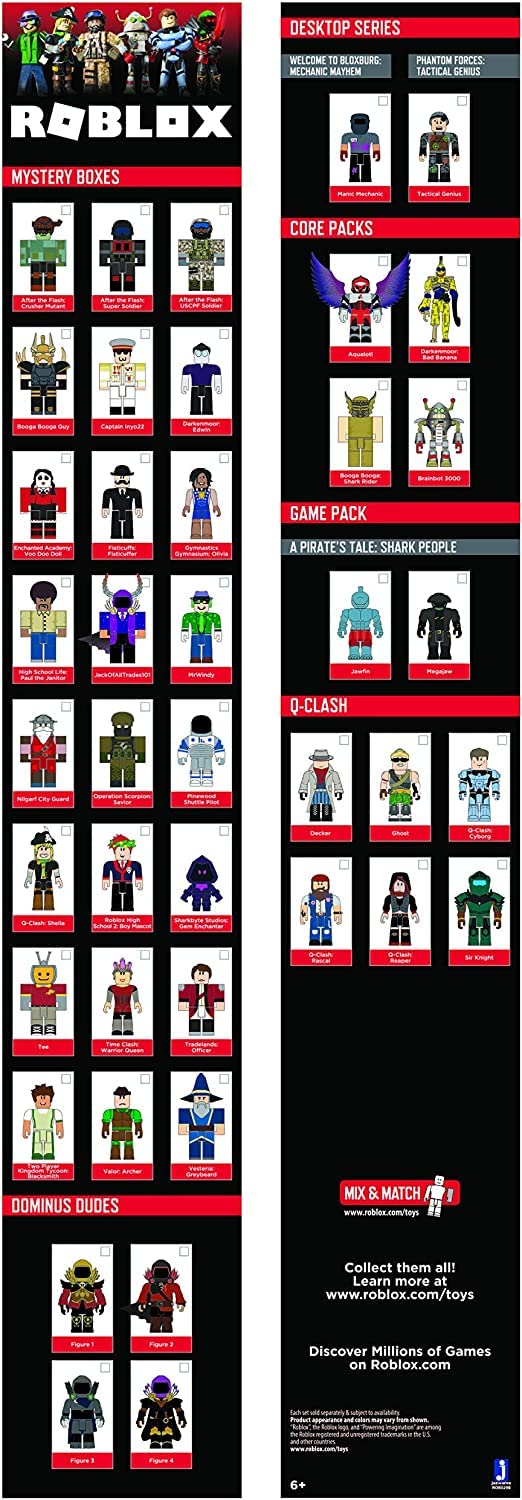 Foto 6 | Set de Figuras de Acción Roblox Q-Clash 6 Piezas - Venta Internacional