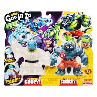 Foto 2 | Figuras Heroes of Goo Jit Zu Ultraglow Tyro vs Shadowclaw Rock Jaw-Venta Internacional