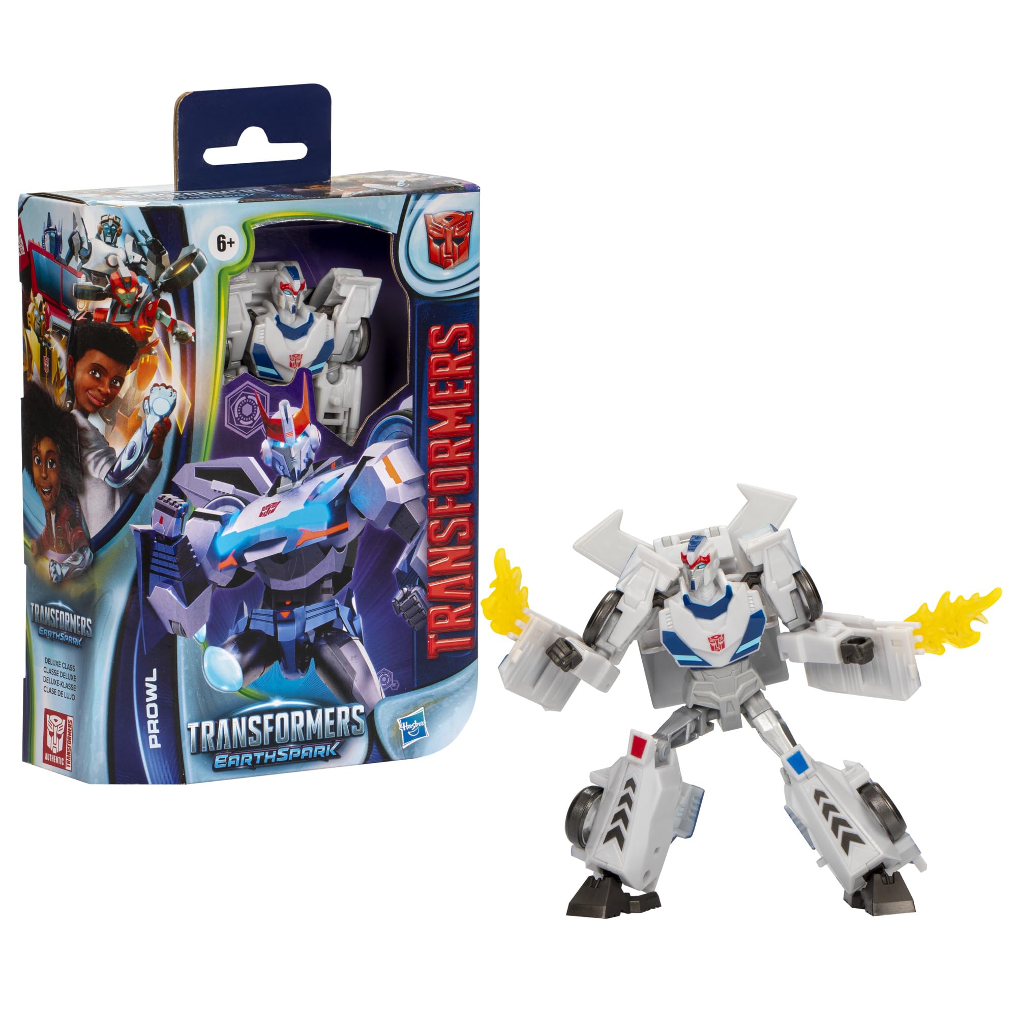 Foto 4 pulgar | Figura de Acción Transformers Earthspark Deluxe Prowl 12 cm - Venta Internacional