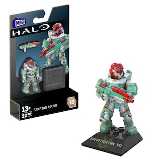 Foto 1 | Microfiguras Mega Construx Halo Heroes Series 18 Spartan Mk VII - Venta Internacional